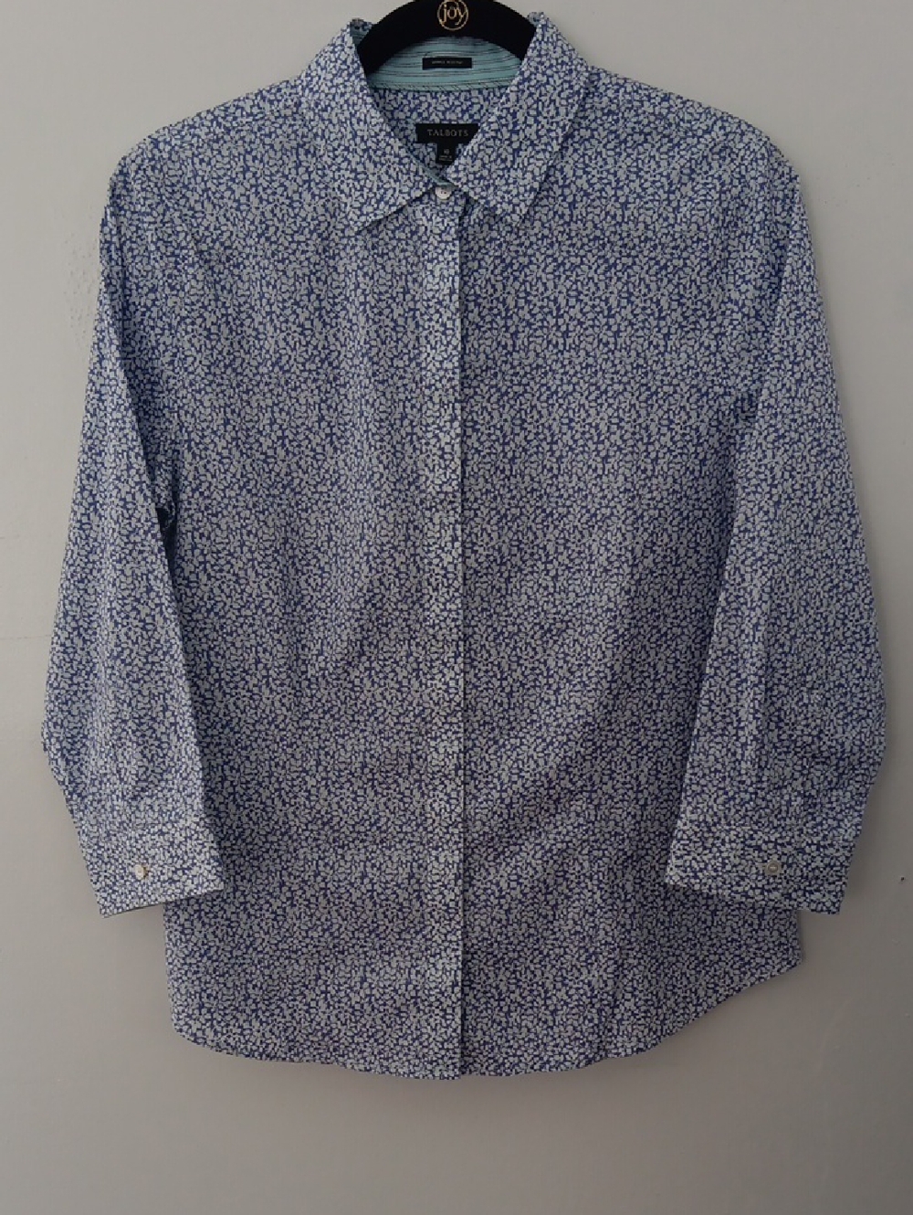 Talbots Floral Wrinkle Resistant Button Up Shirt #3626